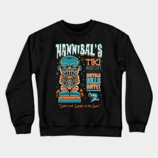 Hannibal's Creepy Cute Tiki Lounge - Hawaii Vacation Surf Monster Crewneck Sweatshirt